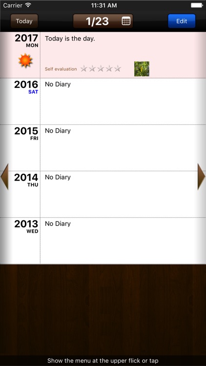 Multiple Year Diary