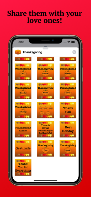 Thanksgiving Holiday Stickers.(圖4)-速報App