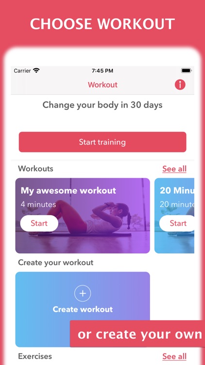 Workout for women at home