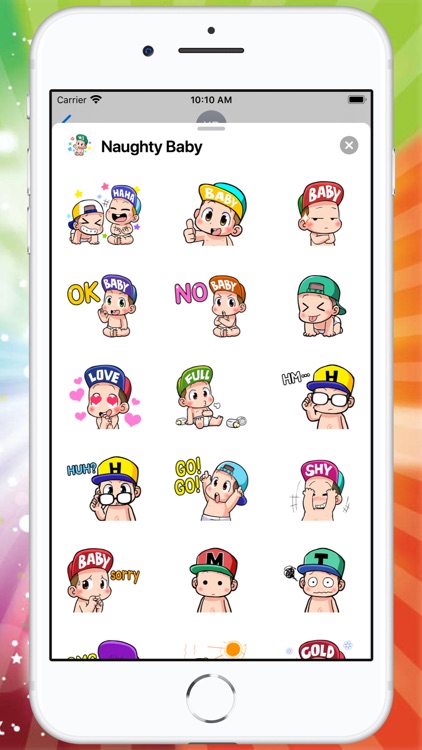 Naughty Baby Stickers