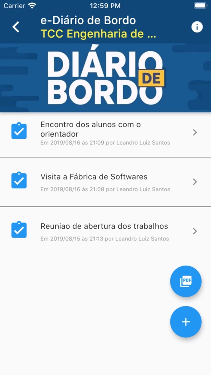 e-Diário de Bordo