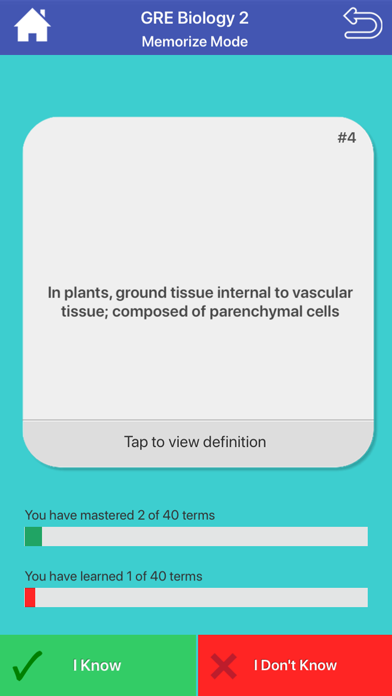 GRE Biology Flashcards screenshot 4