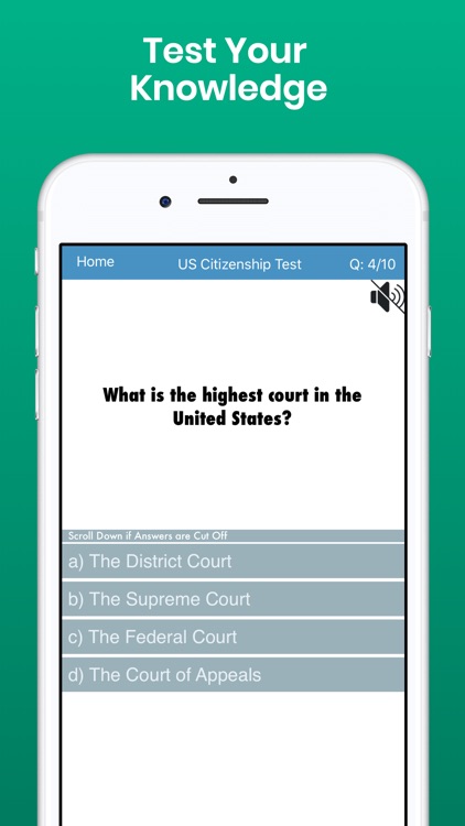 Citizenship Test with Audio screenshot-3