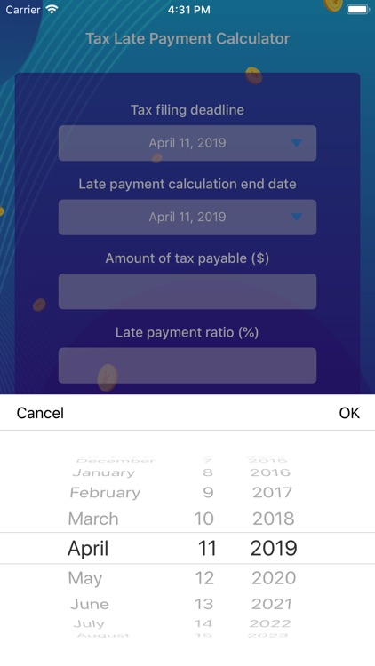 Tax Late Payment Calculator