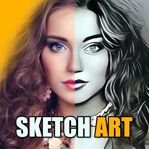 Pencil Sketch - Cartoon Photo Icon