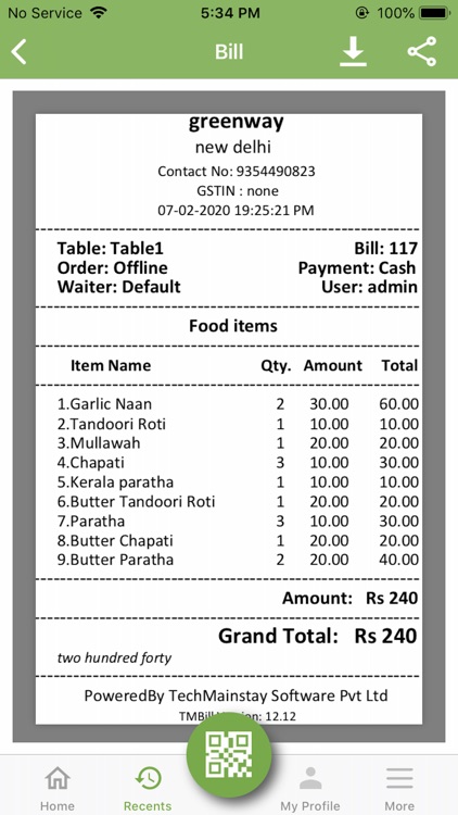 Greenway Bill