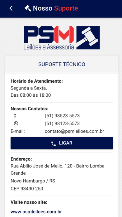 PSM Leilões screenshot 2