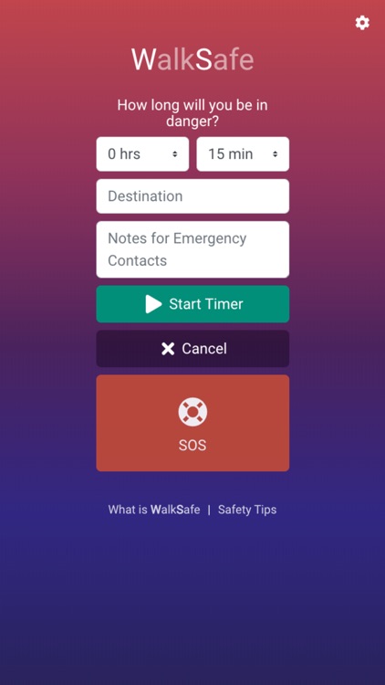 WalkSafe - Emergency SOS Timer