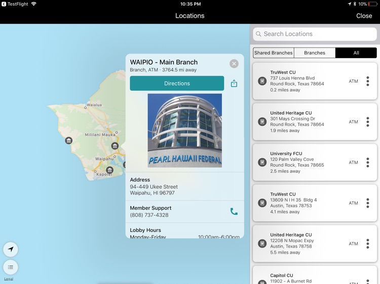 Pearl Hawaii FCU for iPad screenshot-6