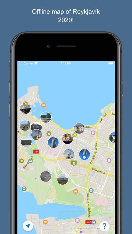 Reykjavik 2020 — offline map