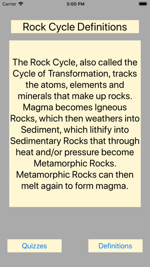 Geology Rock Cycle Definitions(圖2)-速報App