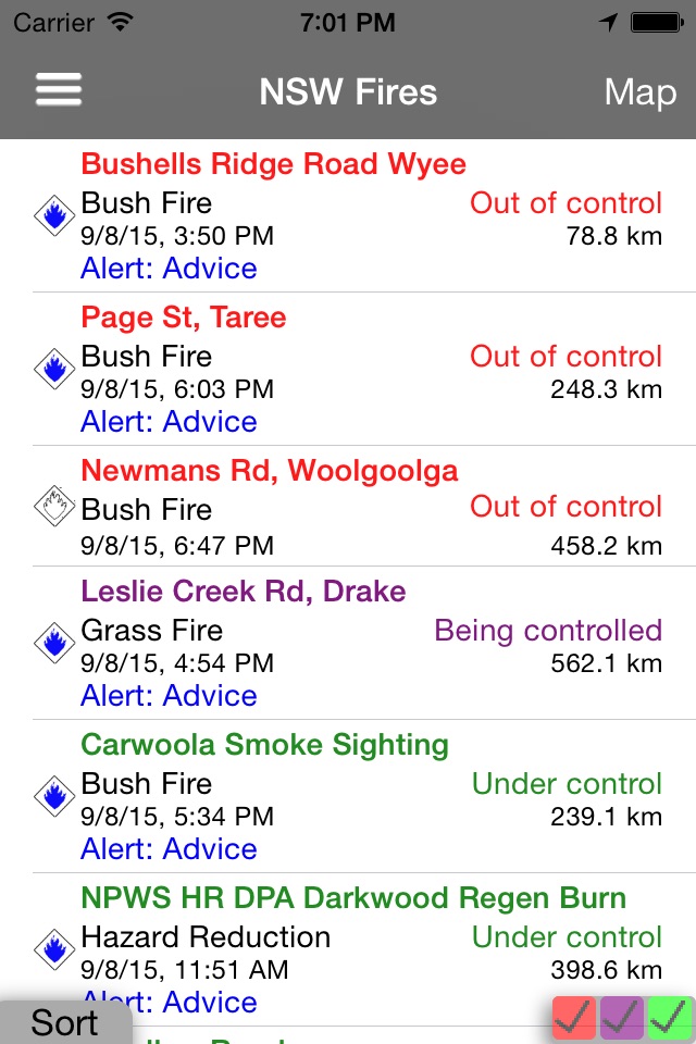 NSW Fires screenshot 3