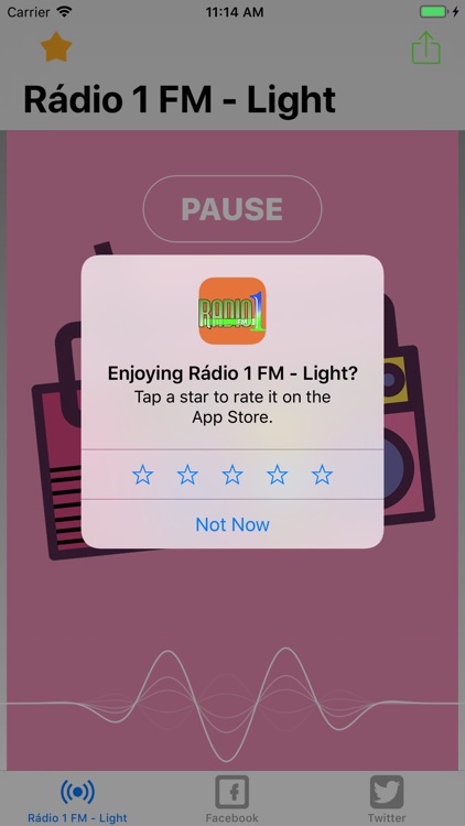 Rádio 1 FM - Light screenshot-3