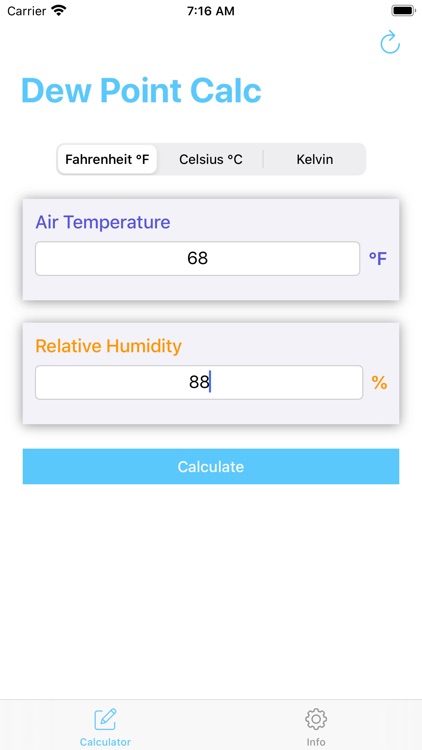 Dew Point Calculator - Calc