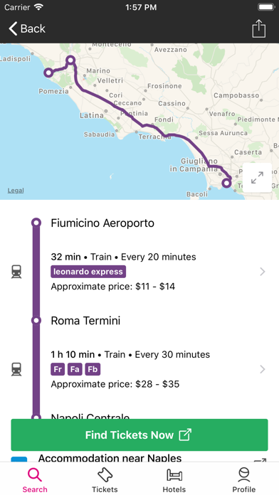 Rome2rio: find out how to get from a to b Screenshot 3