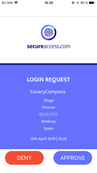 SecureAccess 2FA screenshot 3
