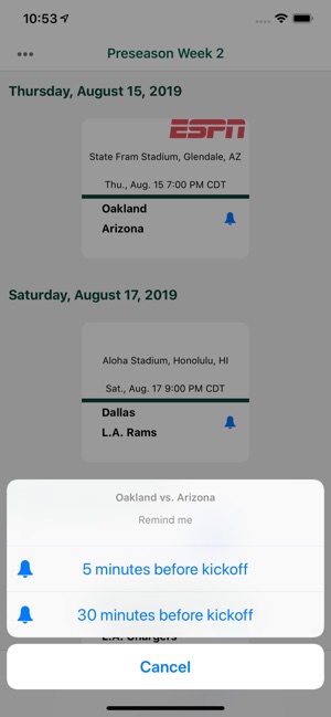 Pro Football Schedule & Scores(圖2)-速報App