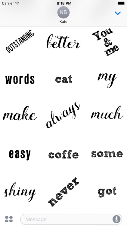 Words Stickers