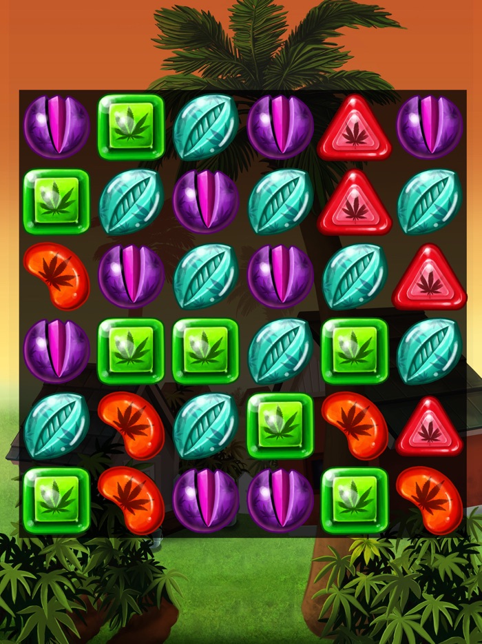 Weed Match 3 Candy Jewels