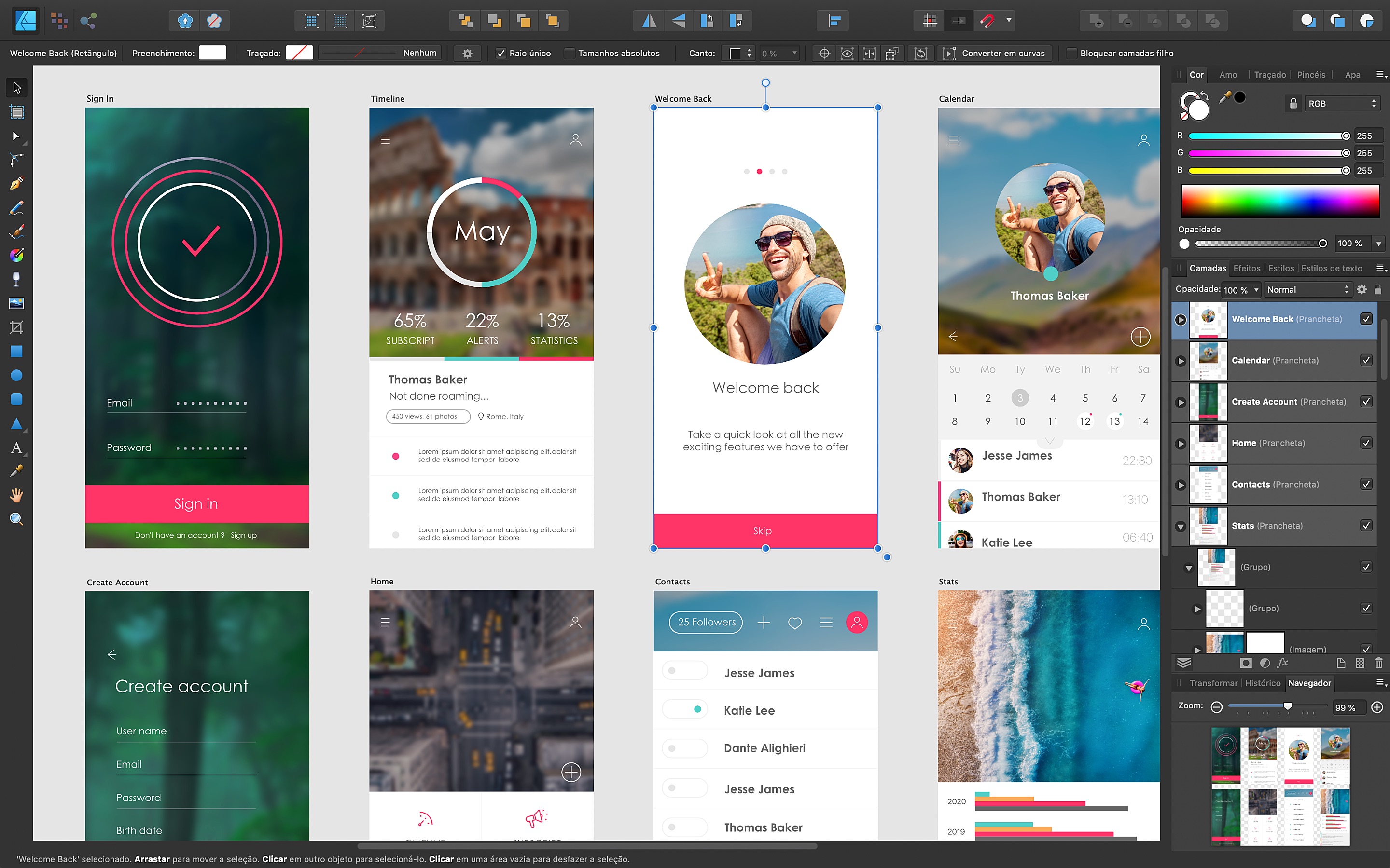 Screenshot do app Affinity Designer