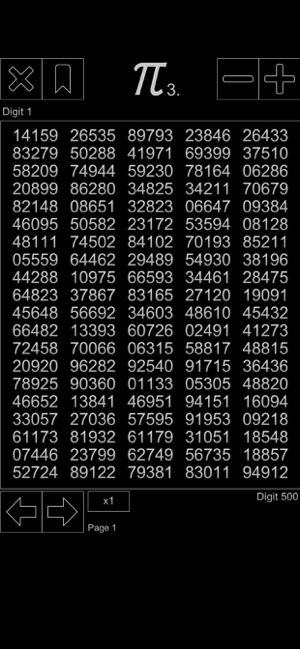 ‎Memorizar dígitos Pi - Captura de pantalla 3.14π