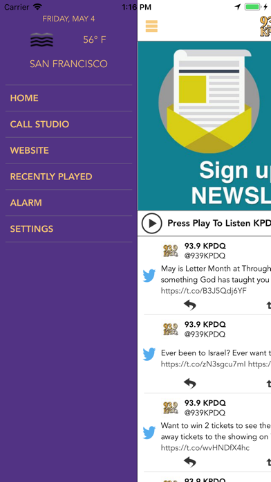 How to cancel & delete 93.9 KPDQ FM Radio App from iphone & ipad 2