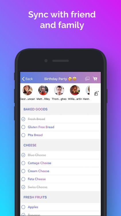 Shopiez: Grocery Shopping List