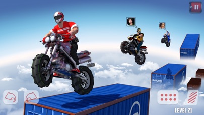 Dirt Bike Roof Top Racing Fun screenshot 2