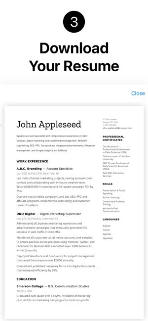 Resume Builder+ Professional(圖3)-速報App