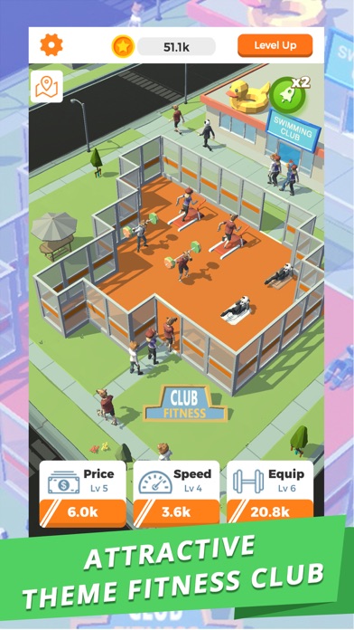 Idle Gym - Fitness Simulation captura de pantalla 1