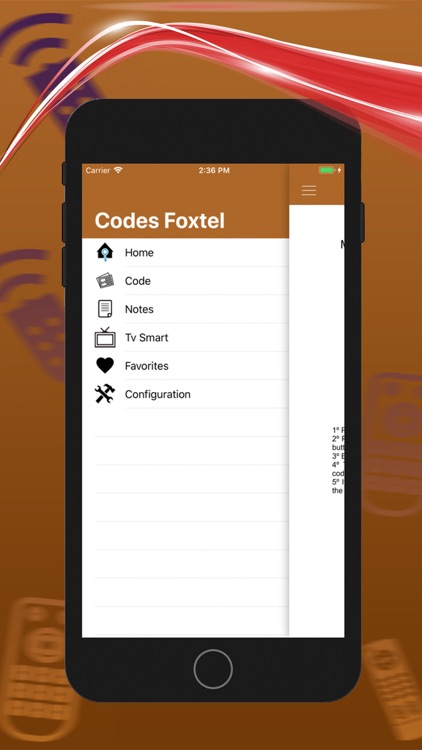 Codes remote For Foxtel