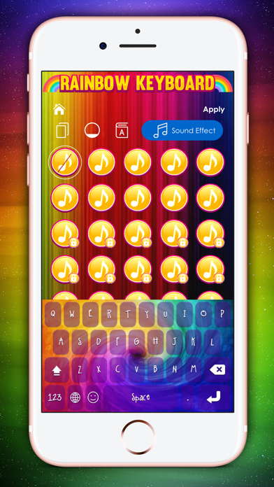 How to cancel & delete Rainbow Keyboard Color Changer from iphone & ipad 4