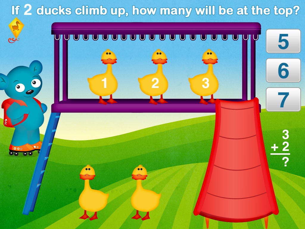 Park Math HD - Duck Duck Moose screenshot 2