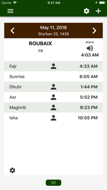 Prayer times!