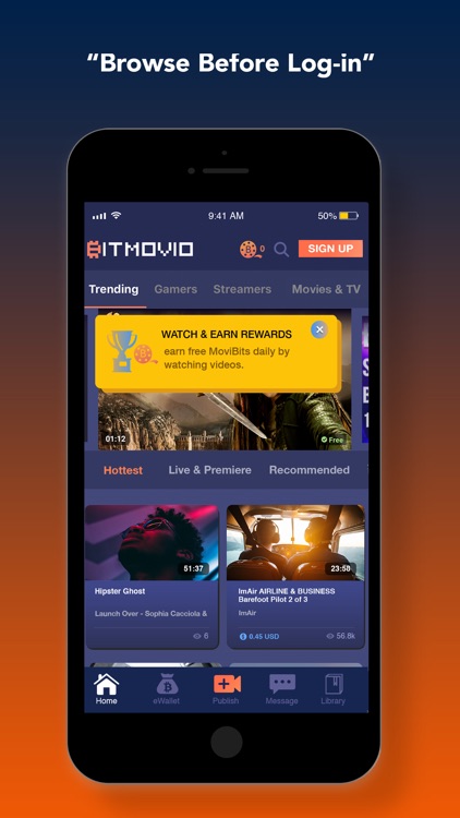 BitMovio - Watch, Earn, Reward