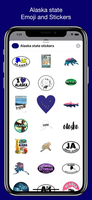 Alaska emojis - USA stickers(圖1)-速報App