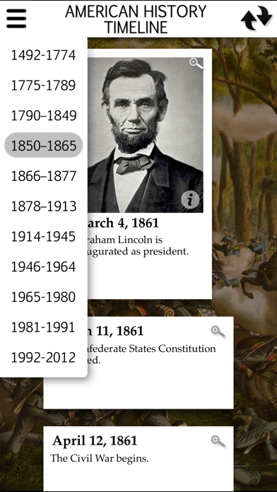 How to cancel & delete American History Interactive Timeline (Full Version) from iphone & ipad 1