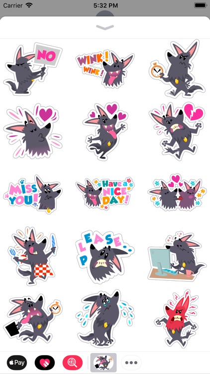 Cute Funny Dog Comic Stickers