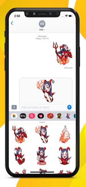 Miss Devil Hallowen Stickers(圖2)-速報App