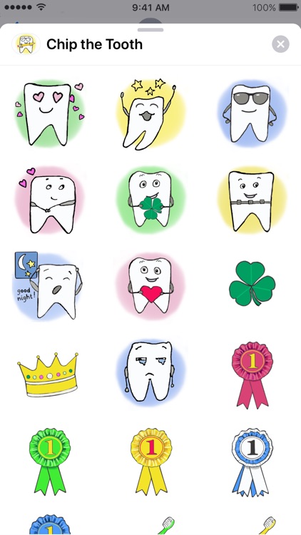 Chip the Tooth cute stickers