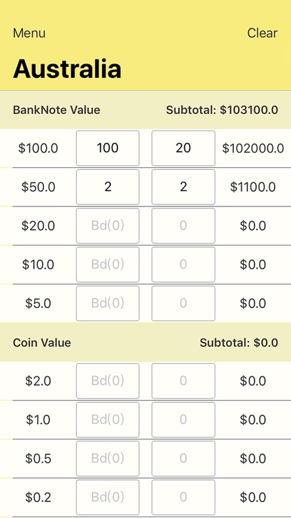 Cash Calculator.