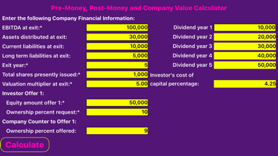 How to cancel & delete Company Valuation Calculator from iphone & ipad 1