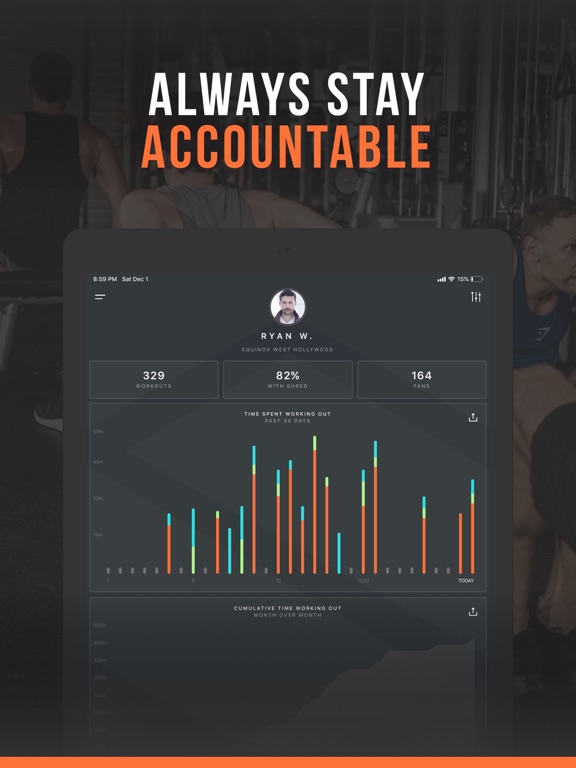 iPad Image of SHRED: Gym Workout & Tracker