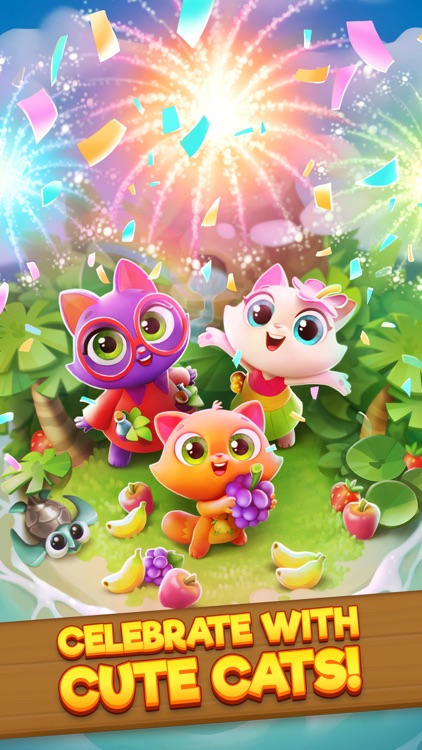 Tropicats: Match 3 Puzzle Game screenshot-1