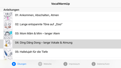 How to cancel & delete VocalWarmUp from iphone & ipad 1