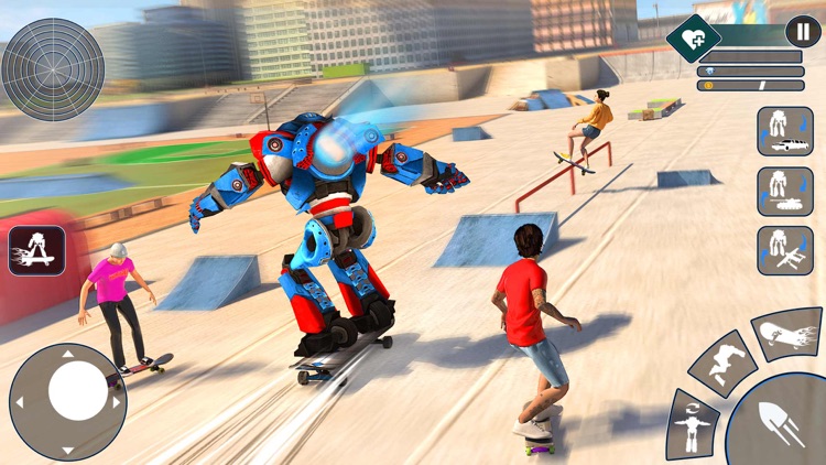 Skateboard Robot: Flying Car screenshot-3