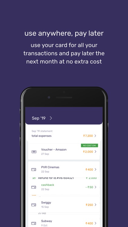 slice: pay later, no cost emi