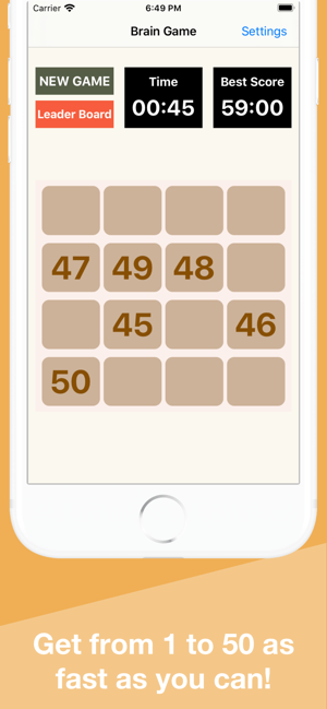 Brain Game: 1 to 50(圖2)-速報App