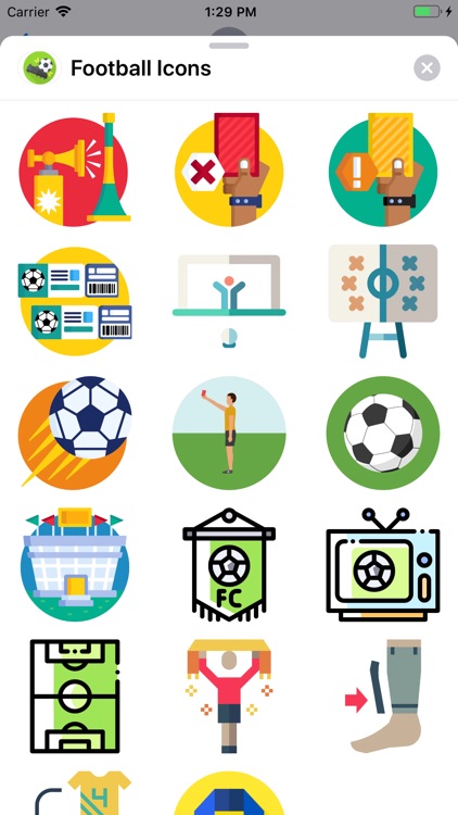 Football Icons Sticker Pack