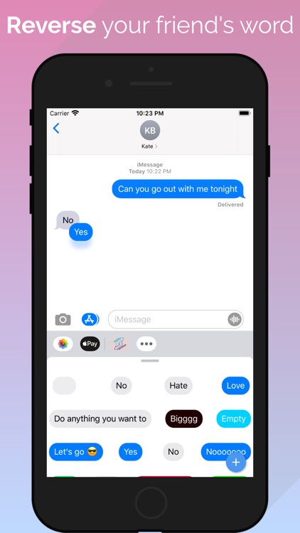 Yes No Reverse Stickers Maker